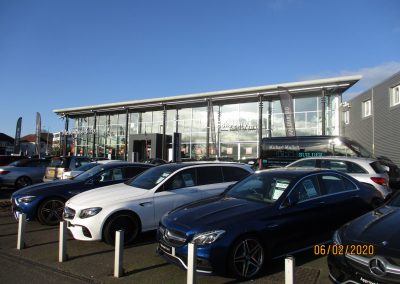 Mercedes Benz motor trade building