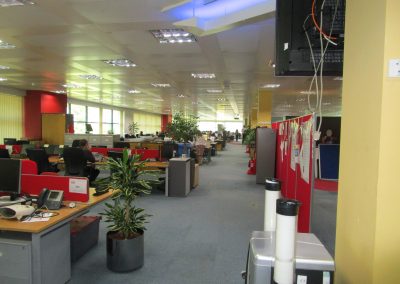 Office inside commercial building