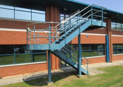 Stairs on commercial building